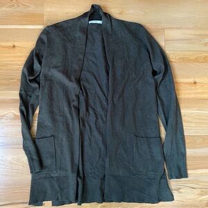 Army green Pink Clover cardigan